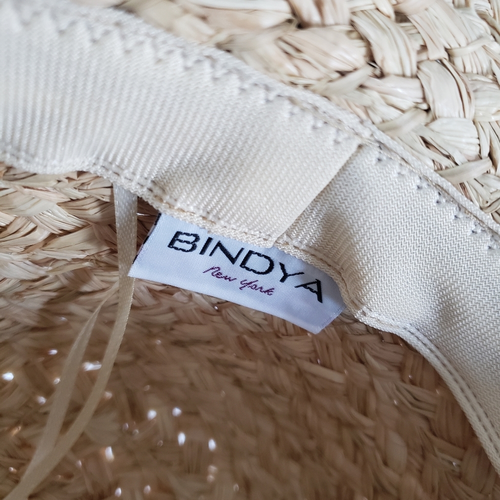Bindya straw hat with ribbon bow - Picture 4 of 4